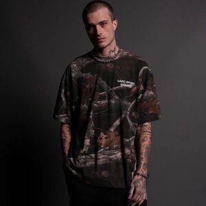 Darc Sport Woodland Camo Oversized T-Shirt